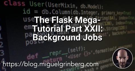 Flask Background Jobs
