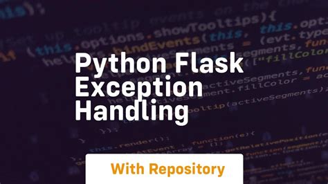 Flask Exception Handling Tutorial