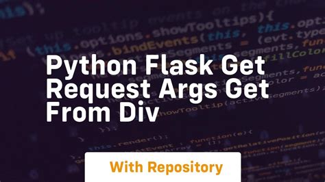 Flask Get Request Args