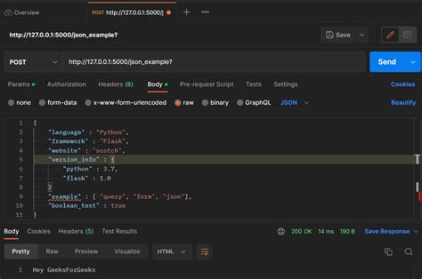 Flask Get Request Data Json
