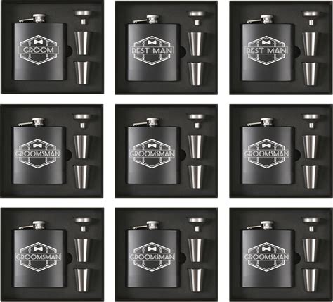 Flask Groomsman Set