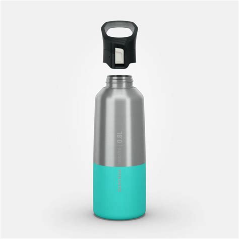 Insulated stainless flask hiking MH500 0.8L red