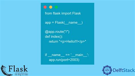 Flask Set App Port