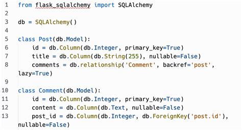 flask sqlalchemy relationship example