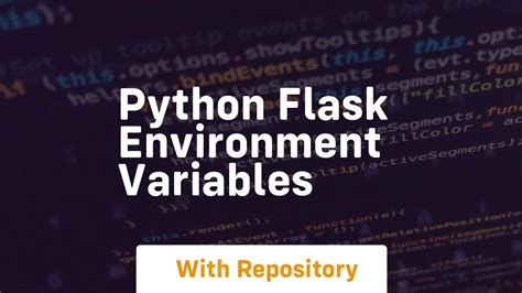 Flask Test Environment Variable