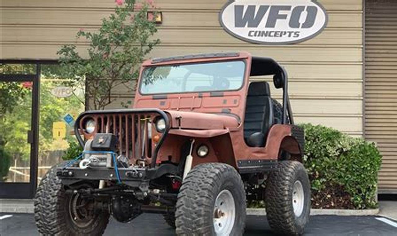 flat fender jeep v8 for sale