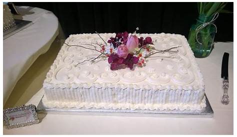 Flat Wedding Cake Designs