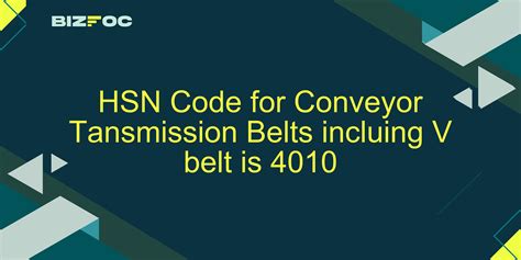Flat Belt Hsn Code
