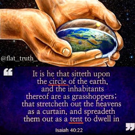 Does it say the Earth is flat in the bible Christianity