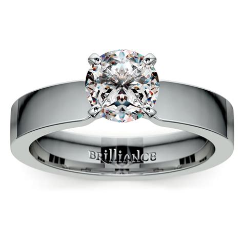flat engagement ring