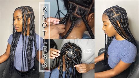 Flat Jumbo Knotless Braids