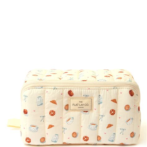 flat lay co makeup bag