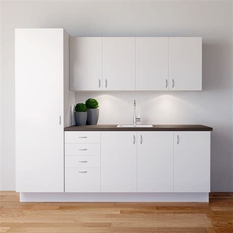 Modern white lacquer flat pack kitchen for sale
