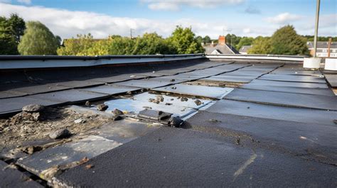 flat roof damage