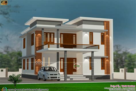 House plans 6.6x9 with 3 bedrooms Flat roof SamHousePlans