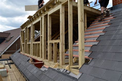 flat roof dormer structure
