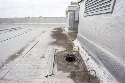 flat roof drain leak