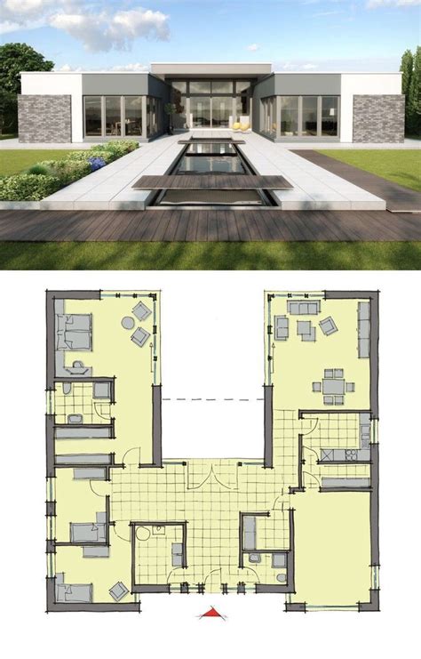 flat roof floor plans