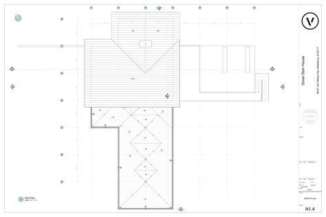 Existing flat roof plan view detail dwg file Cadbull