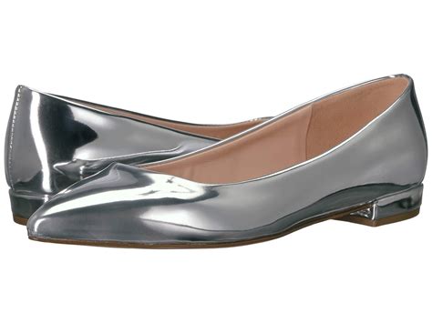 Flat Shoes Silver Black