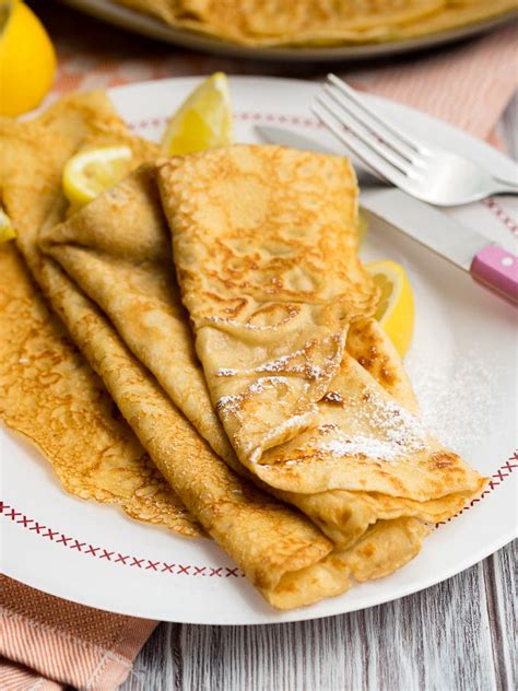 flat thin pancakes