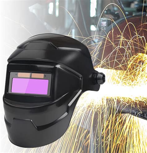 flat welding helmet