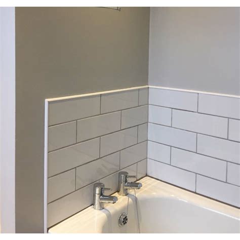 flat white wall tiles