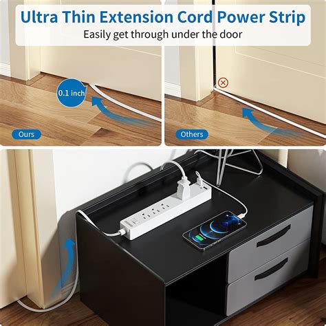 flat wire extension cord under rug