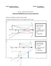Solved The reflecting surfaces of two intersecting flat