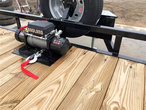 Flatbed Trailer Winch Mount