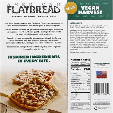 Flatbread Pizza Nutrition