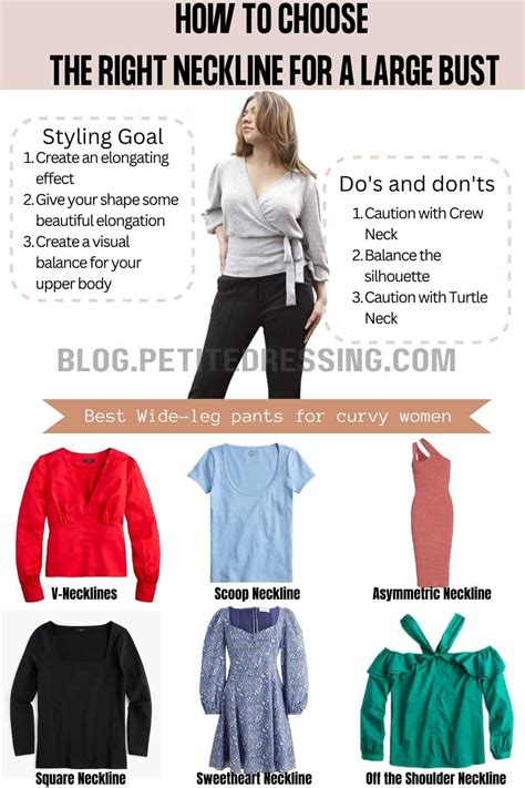 DadouChic Best Necklines For Large Bust Square Neckline