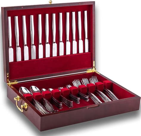 Flatware Set For 12 With Case