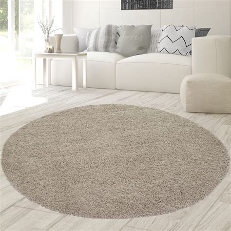 Shaggy Teppich Farbe Beige Creme Extra Flauschig Extra Weich Bordüre