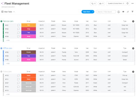 Fleet Management System Template