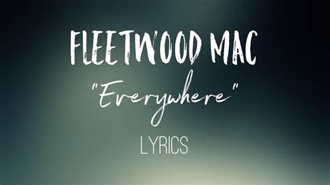 fleetwood mac everywhere lyrics