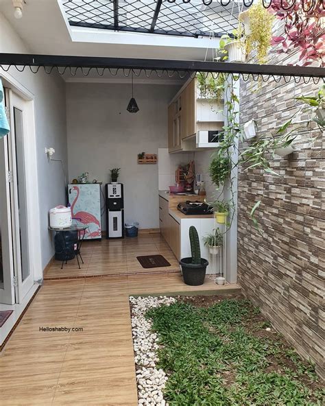 fleksibilitas dapur belakang rumah minimalis