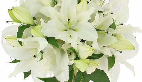 Bouquet de fleurs blanches choix du fleuriste