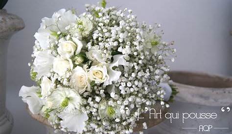Bouquet de fleurs blanches Au Gré du Vent New