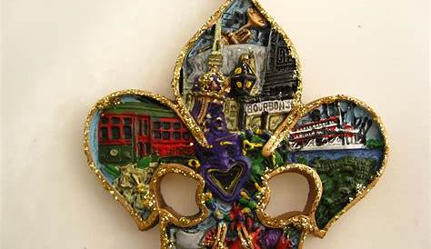 Fleur De Lis Gifts New Orleans LA NEW ORLEANS SAINTS FLEUR DE LIS BLACK CRYSTAL BLACK