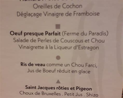Fleur De Sel Ghlin Menu