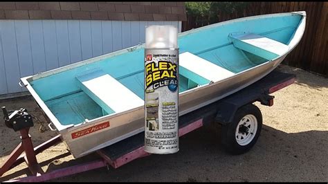 Flex Seal review for an aluminum boat YouTube