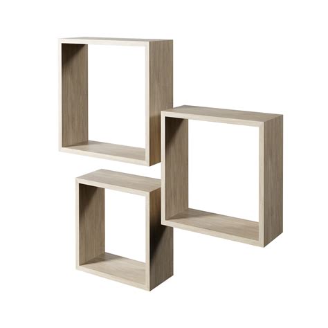 Flexi Storage Oak Wall Cubes