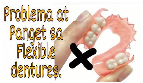 Flexible resin denture word
