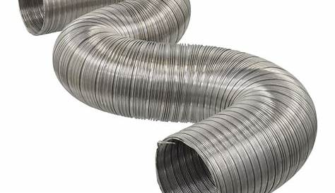 Flexible Duct Pipe Silver Round Aluminium , For Commercial