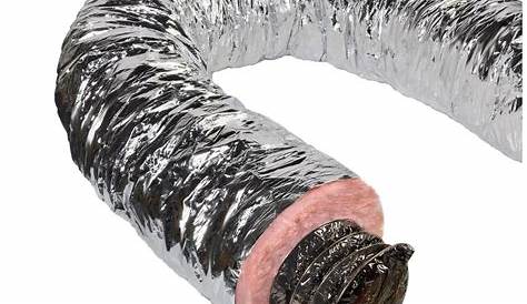 Flexible Ductwork Home Depot Master Flow 20 In. X 25 Ft. Insulated Duct R8