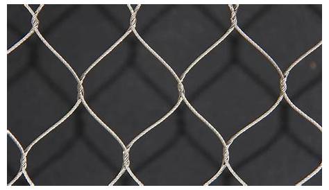 Flexible Metal Mesh Netting Ferruled Wire Rope , 316 Grade Stainless