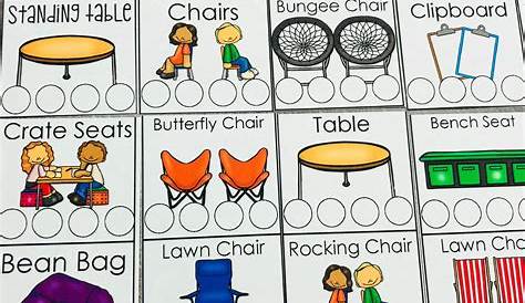 Flexible Seating Choice Chart Seat Board Camping Style