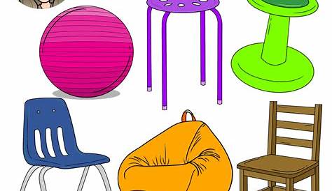 Kids Using Flexible Seating Clip Art , Images
