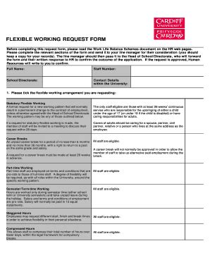 flexible working request form acas